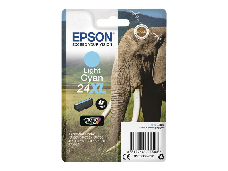 Epson Cartucho 24XL Cian Claro